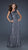 La Femme - One Shoulder All Over Sequin Evening Gown 17018 In Gray and Silver