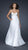 La Femme - Strapless Long Gown with a Unique Beaded Bust 17332 In White