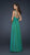 La Femme - Ruched Bodice One Shoulder Long Dress 17575 in Green