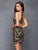 Clarisse - 3649 Embroidered Halter Fitted Cocktail Dress