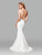 Clarisse - 600129 Embellished Deep V-neck Mermaid Dress