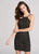 Ellie Wilde - EW21815S Beaded Lace Net Halter Sheath Dress in Black