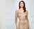 Montage by Mon Cheri - 218910 Shimmer Lace V-neck Trumpet Dress in Gold