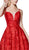 Cinderella Divine - CM305 Sequined Deep Sweetheart Ballgown In Red