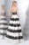 Colors Dress - 1497 Two Piece Lace Bandeau Long Dress in Black and White