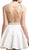 Cinderella Divine - CP817 Beaded Jacquard A-line Dress In White