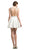 Cinderella Divine - CP817 Beaded Jacquard A-line Dress In White
