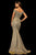 Sherri Hill - 52825 Off The Shoulder Fitted Glitter Evening Dress