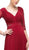 Cinderella Divine - CR785 Beaded Embroidered Empire Waist Long Dress In Red