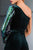 Cristallini - SKA605 Sequined Asymmetrical Peplum Jumpsuit In Green