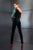Cristallini - SKA605 Sequined Asymmetrical Peplum Jumpsuit In Green