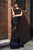 Cristallini - SKA743 Sequin Embellished Feathered Gown In Black