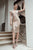 Cristallini - SKA825 Lace Cap Sleeve Knee Length Sheath Dress In Silver and Black