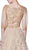 Cinderella Divine - CS023 Beaded Bateau A-Line Evening Dress In Brown