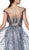 Cinderella Divine - Bead Embellished Evening Dress CS030 In Blue and Neutral