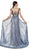 Cinderella Divine - Bead Embellished Evening Dress CS030 In Blue and Neutral