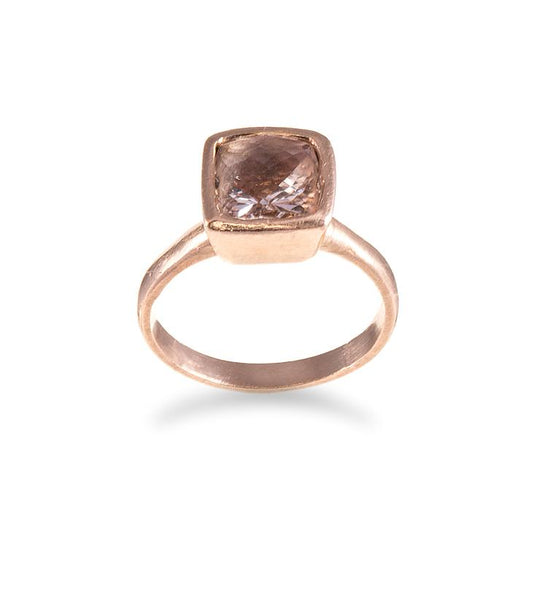 Morganite & Rose Gold Ring