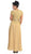 May Queen - Short Sleeve Chiffon Lace Long Formal Gown