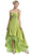 Strapless Pleated Empire High Low Prom Gown