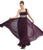 May Queen - MQ748 One Shoulder Strap Bejeweled Straight Neck Chiffon Prom Dress In Purple