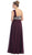 May Queen - One Shoulder Strap Bejeweled Chiffon Dress MQ748