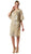 Soulmates - D1107 Rose Flower Cape with Short Dress