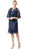 Soulmates - D1107 Rose Flower Cape with Short Dress