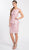 Soulmates - D1314 Chic Peplum Sleeveless Top with Knee Length Skirt