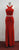 Cut-In Shoulder Long Evening Dress with Train
