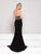 Colors Dress - 1908 Intricate Metallic High Halter Mermaid Gown in Black