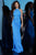 Jovani - 68711 High Halter Neck Backless Fitted Evening Dress In Blue