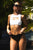 Donna Mizani - Banded Cut Bikini Top in White