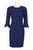Donna Morgan - D3884M Flounce Sleeve Sheath Cocktail Dress In Blue