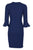 Donna Morgan - D3884M Flounce Sleeve Sheath Cocktail Dress In Blue