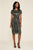 Tadashi Shoji - Bedazzled Bateau Sheath Cocktail Dress In Brown and Black