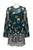 Donna Morgan - D5512M Floral Chiffon Long Sleeve A-line Dress In Green and Multi-Color