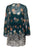 Donna Morgan - D5512M Floral Chiffon Long Sleeve A-line Dress In Green and Multi-Color
