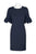 Donna Morgan - D5663MXD Jewel Neck Solid Crepe Sheath Dress In Blue