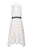 Donna Morgan - D5970M V Neck Sleeveless Floral Crochet Lace Dress In White