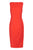 Donna Morgan - D6010M V-neck Stretch Crepe Sheath Dress In Red