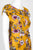 Donna Morgan - D6244M Floral Print Jewel Neck A-line Dress In Yellow and Multi-Color
