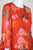 Donna Morgan - D6271M XD Floral Print Jewel Neck Chiffon A-line Dress In Orange and Purple