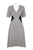 Donna Morgan - D6296M XD V-neck Tweed High Low A-line Dress In Brown and Multi-Color