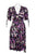 Donna Morgan - D6520M XD Multi Print Jersey A-line Dress In Black and Multi-Color
