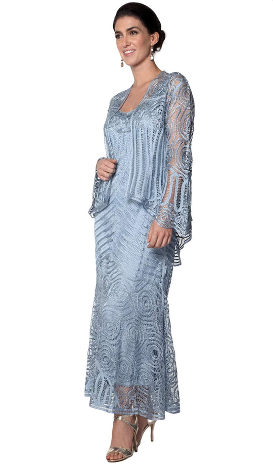 Soulmates - D7155 Heart-Shaped Neckline Dress Jacket Evening Dress