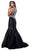 Sleeveless Gemstone Embellished Trumpet Gown