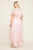 Tadashi Shoji - Lace Ruffled Sheath Dress In Pink