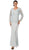Soulmates - D888709 V-Neck Twin Set with Solid Skirt