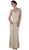 Soulmates - D888709 V-Neck Twin Set with Solid Skirt
