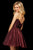 Sherri Hill - 53003 Ruched Sweetheart A-Line Short Dress In Red and Purple